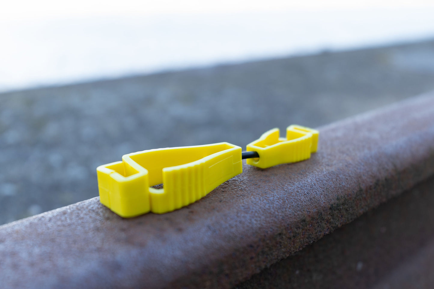 Pack of 3 - Yellow Plastic Glove Clips