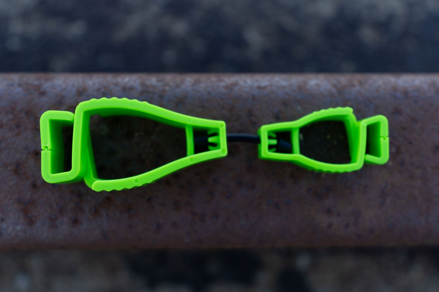 Pack of 3 - Green Plastic Glove Clips
