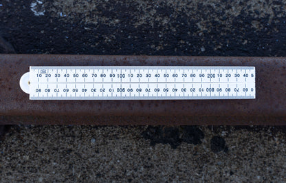 1m White Folding Ruler